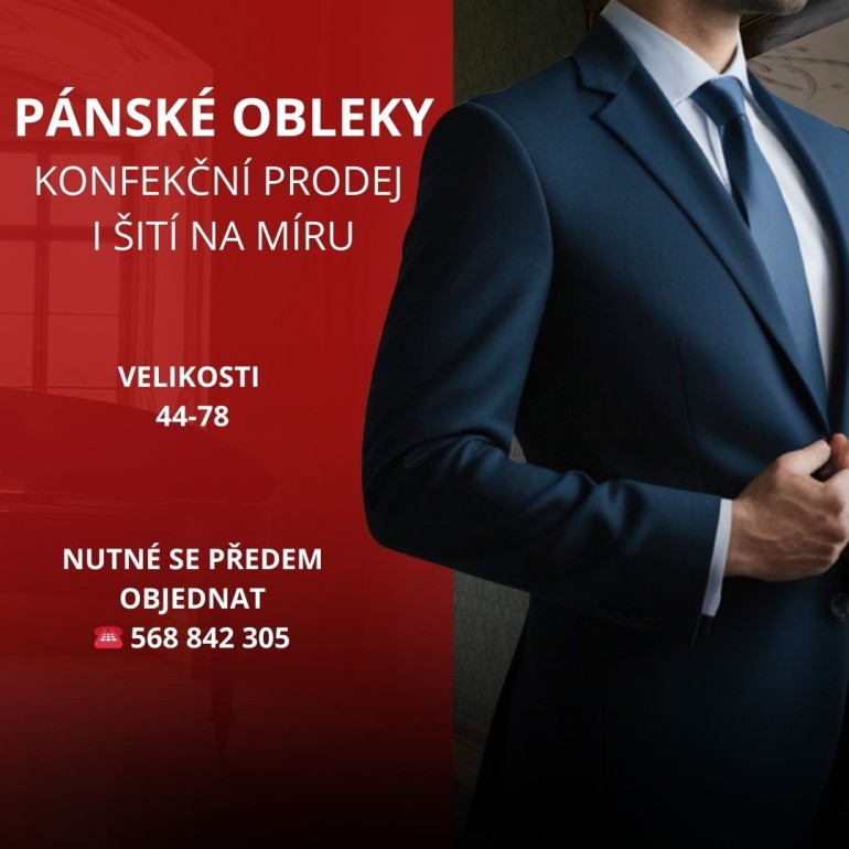 Prodej pánských obleků